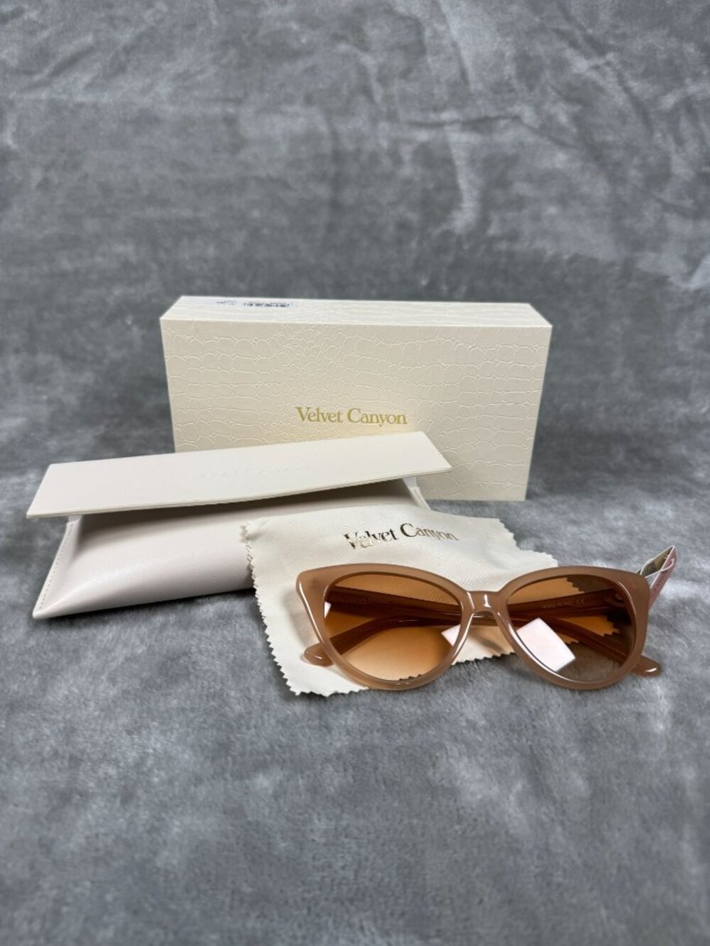 Velvet Canyon La Femme Peach Sunglasses With UV400 Protection & Acetate Frame